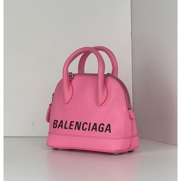 Balenciaga Ville XXS Top Handle Women's Bag in Pink Leather - Picture 3 of 16